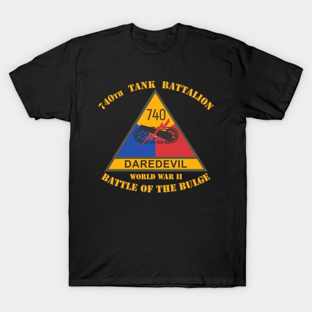 740th Tank Battalion T-Shirt by MBK